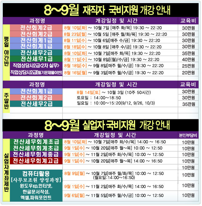 둔산전산세무회계직업전문학교 이미지