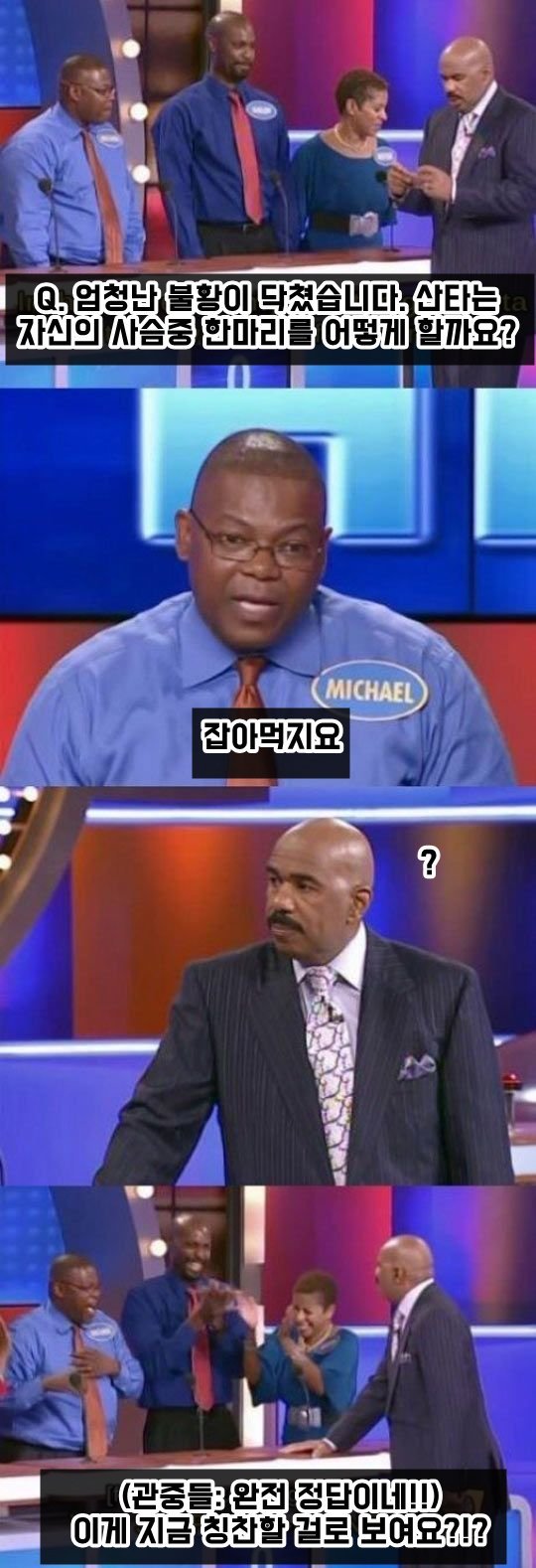 표정으로 캐리하는 퀴즈쇼 사회자 . jpg | 인스티즈