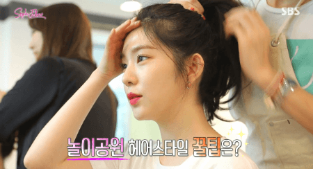 머리 묶는 아이린 비주얼.gif | 인스티즈