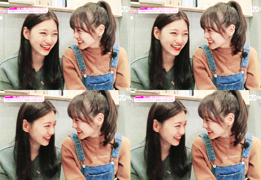 [아이오아이ioi] 김도연 김세정 벌레에 대처하는 자세.gif | 인스티즈