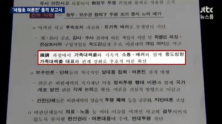 오늘자 JTBC 뉴스룸 세월호 충격적인 보고서 요약ㄷㄷㄷㄷ | 인스티즈