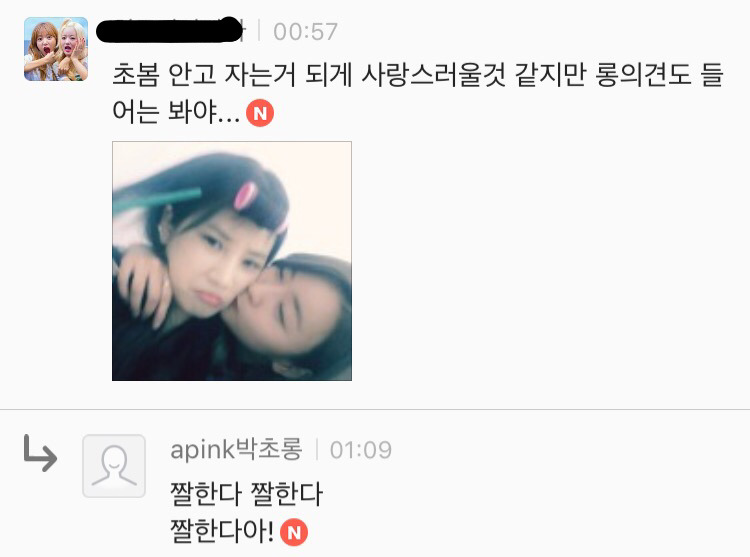 [에이핑크] 오늘자 팬카페 열활중인 보미랑 초롱이 | 인스티즈