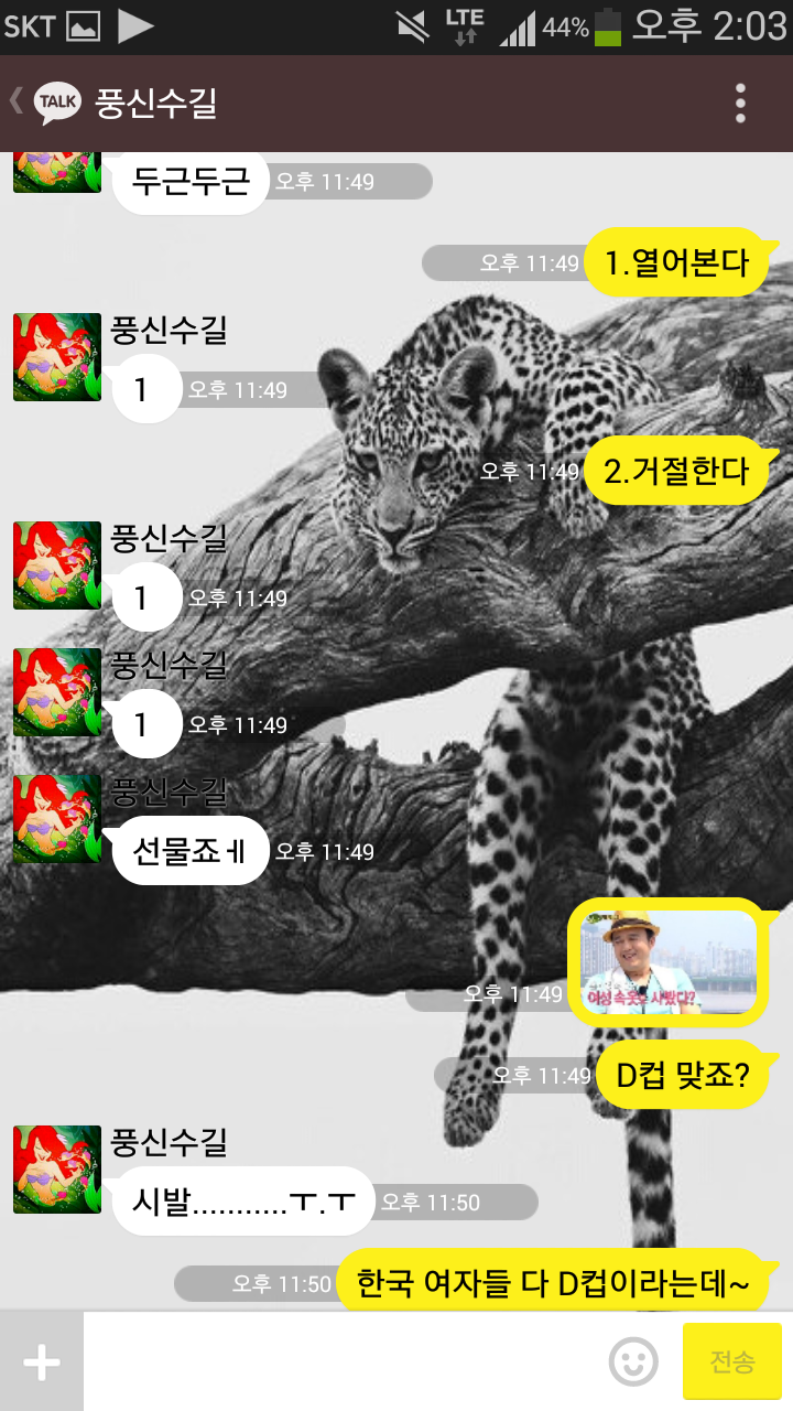 카톡 미연시로 언니 골리기.JPG | 인스티즈
