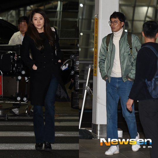출국하는 조인성과 고현정 | 인스티즈