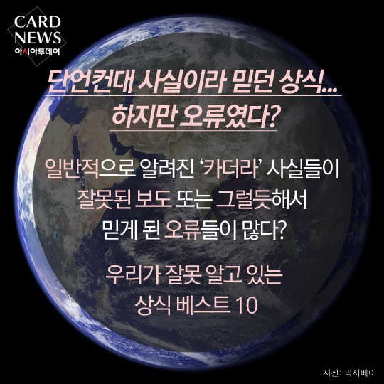 우리가 잘못 알고 있는 상식들 10가지 | 인스티즈