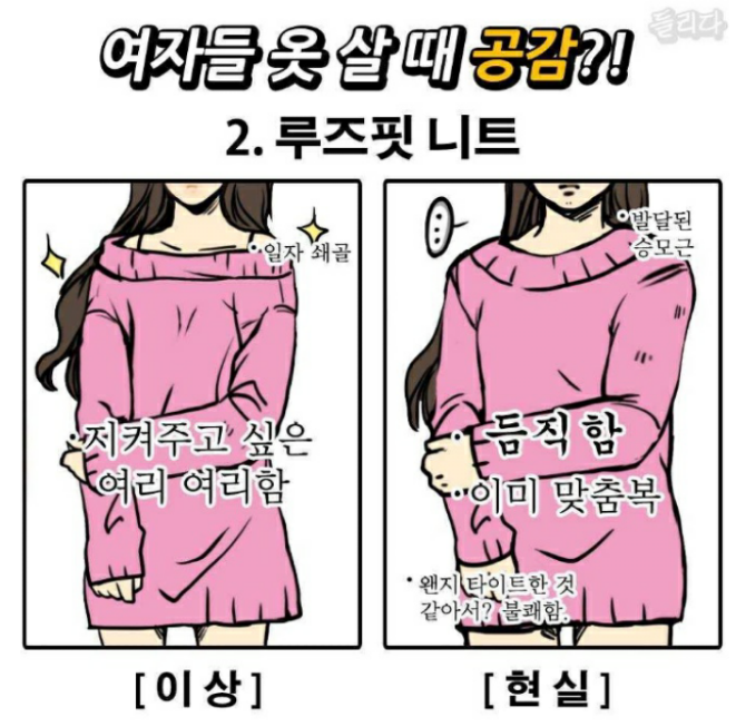 여자들이 상상하는핏과 실제 나의핏 | 인스티즈