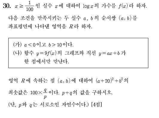 수능 문과 수학 30번 문제 ㄷㄷㄷ | 인스티즈