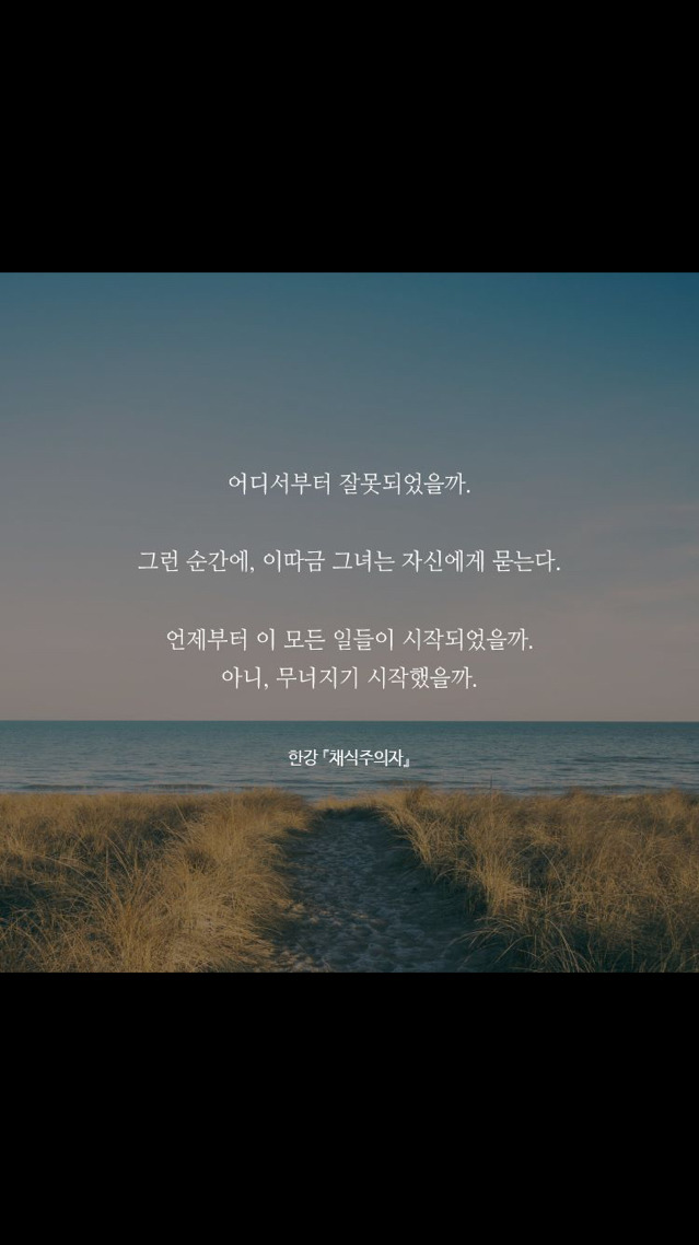 한강 [채식주의자] 속 문장들 | 인스티즈