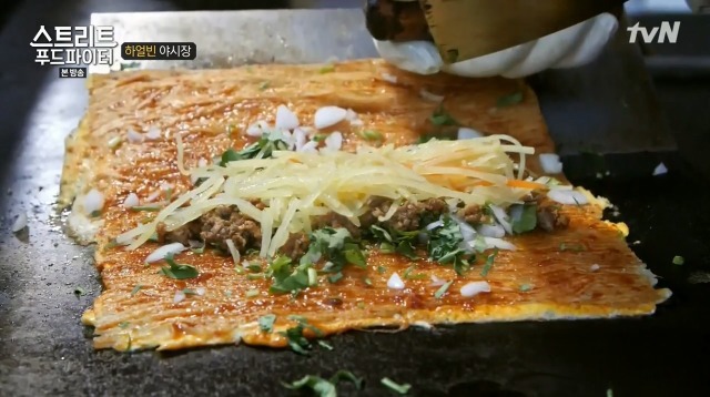[스트리트푸드파이터] 하얼빈 야시장 냉면 구이 | 인스티즈