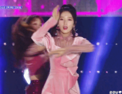 더쇼 오마이걸 비니, 아린.gif | 인스티즈