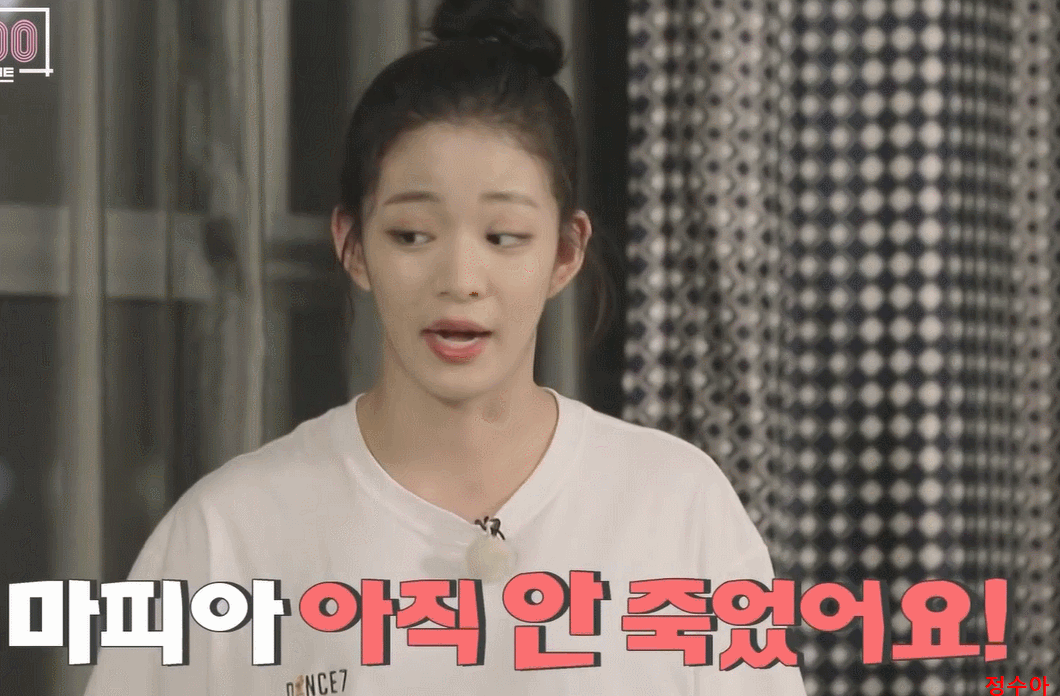 프로미스 나인 the 100 12화 프롬이들 마피아게임.gif | 인스티즈