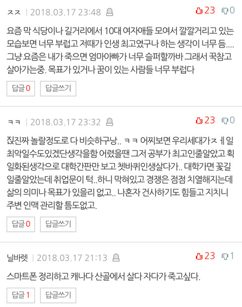 20대 후반분들 다들 어떻게 살고 계신가요 +베플 | 인스티즈