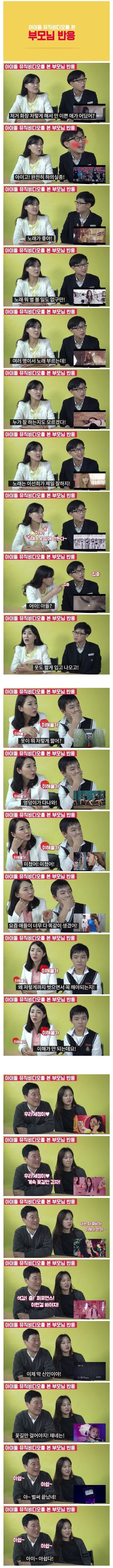 아이돌 뮤비보는 부모님 반응.jpgif | 인스티즈