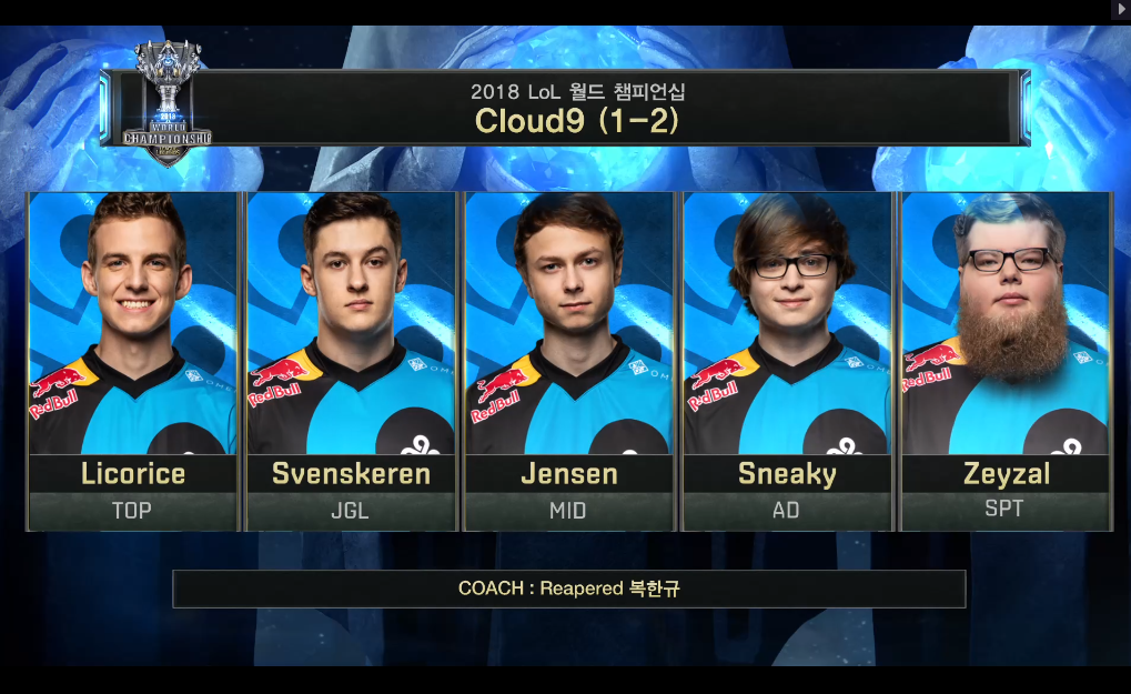 [LOL] 2018 롤드컵 그룹 스테이지 / 대회 5일차 2경기,"GEN(한국) vs C9(북미)"- 경기결과 | 인스티즈