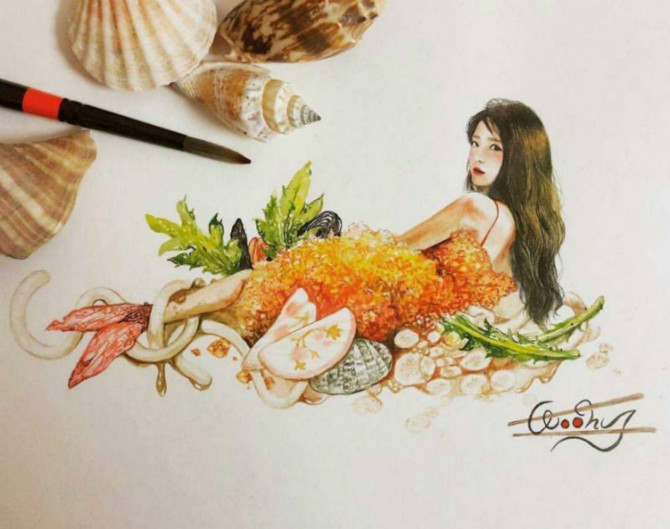 아이유가 좋아요 누른 팬아트 | 인스티즈
