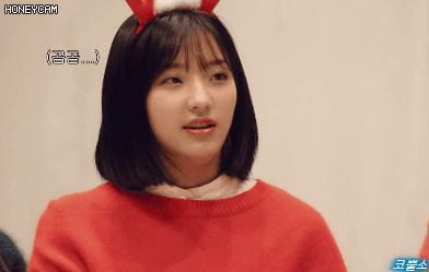 프로미스나인 크리스마스 V앱.gif | 인스티즈